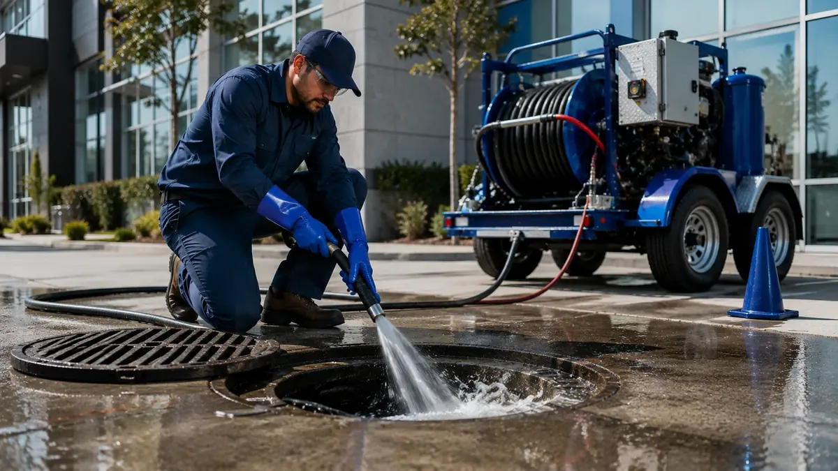 Commercial Hydro Jet Drain Cleaning in Crockett