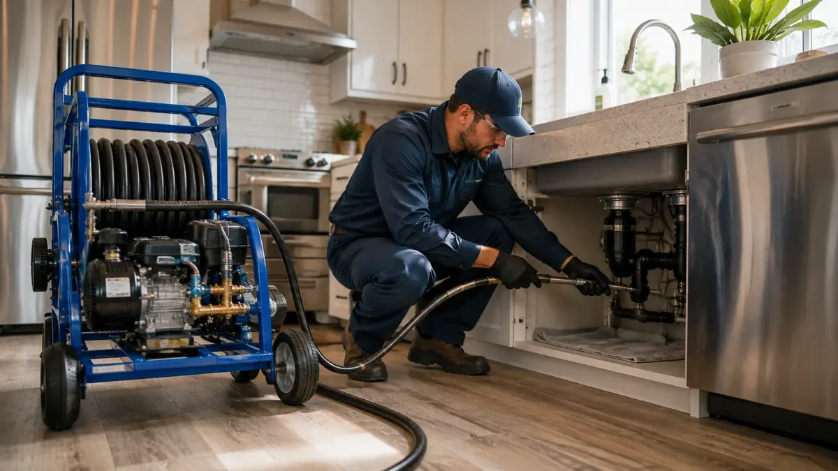 Kitchen Drain Hydro Jetting in Crockett