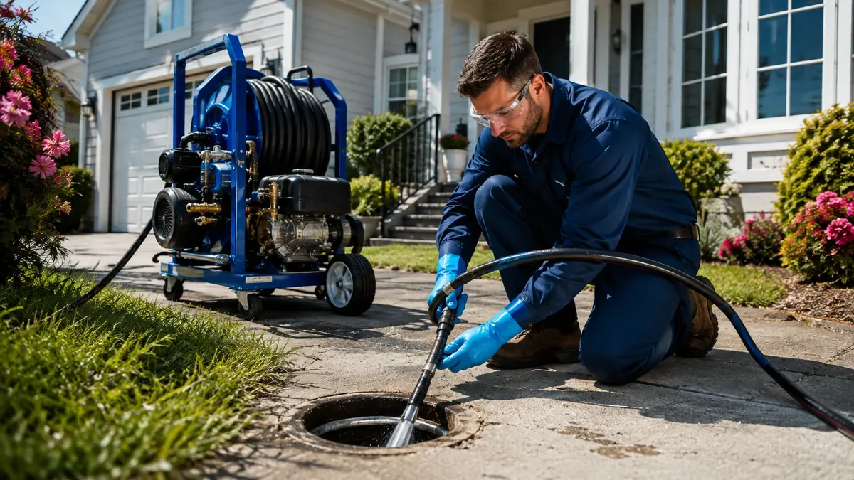 Residential Hydro Jet Drain Cleaning in Crockett