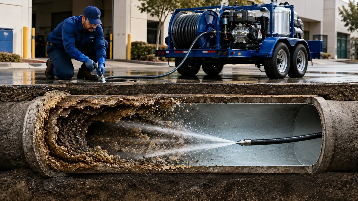Sewer Pipe Descaling in Crockett