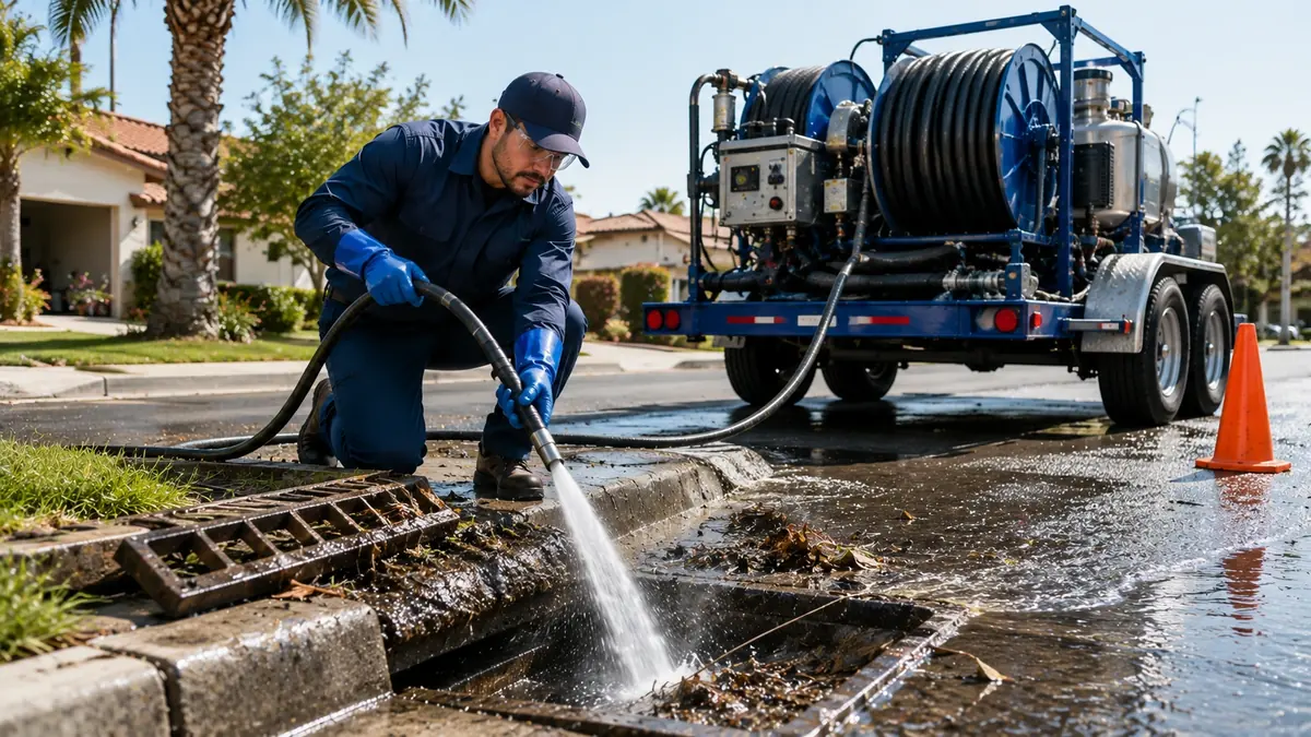 Storm Drain Hydro Jet Cleaning in Crockett